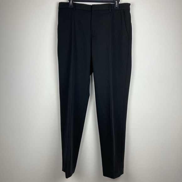 Perry Ellis Portfolio Mens Modern fit Dress Pants 36Wx32L Black E04531D - Picture 4 of 5